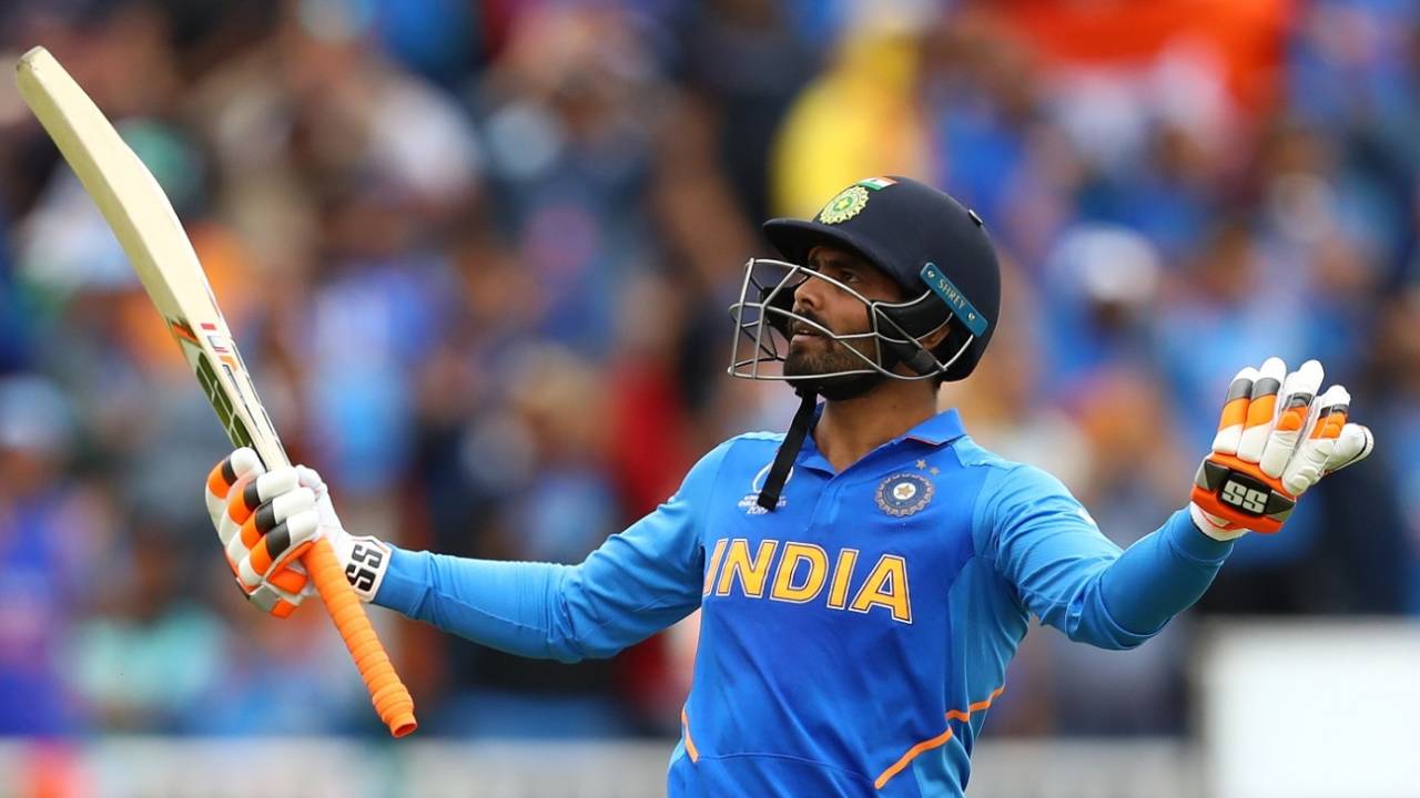 Against New Zealand at Old Trafford, a fired-up Ravindra Jadeja looked like he was batting on a different pitch to the rest of the batsmen&nbsp;&nbsp;&bull;&nbsp;&nbsp;IDI via Getty Images