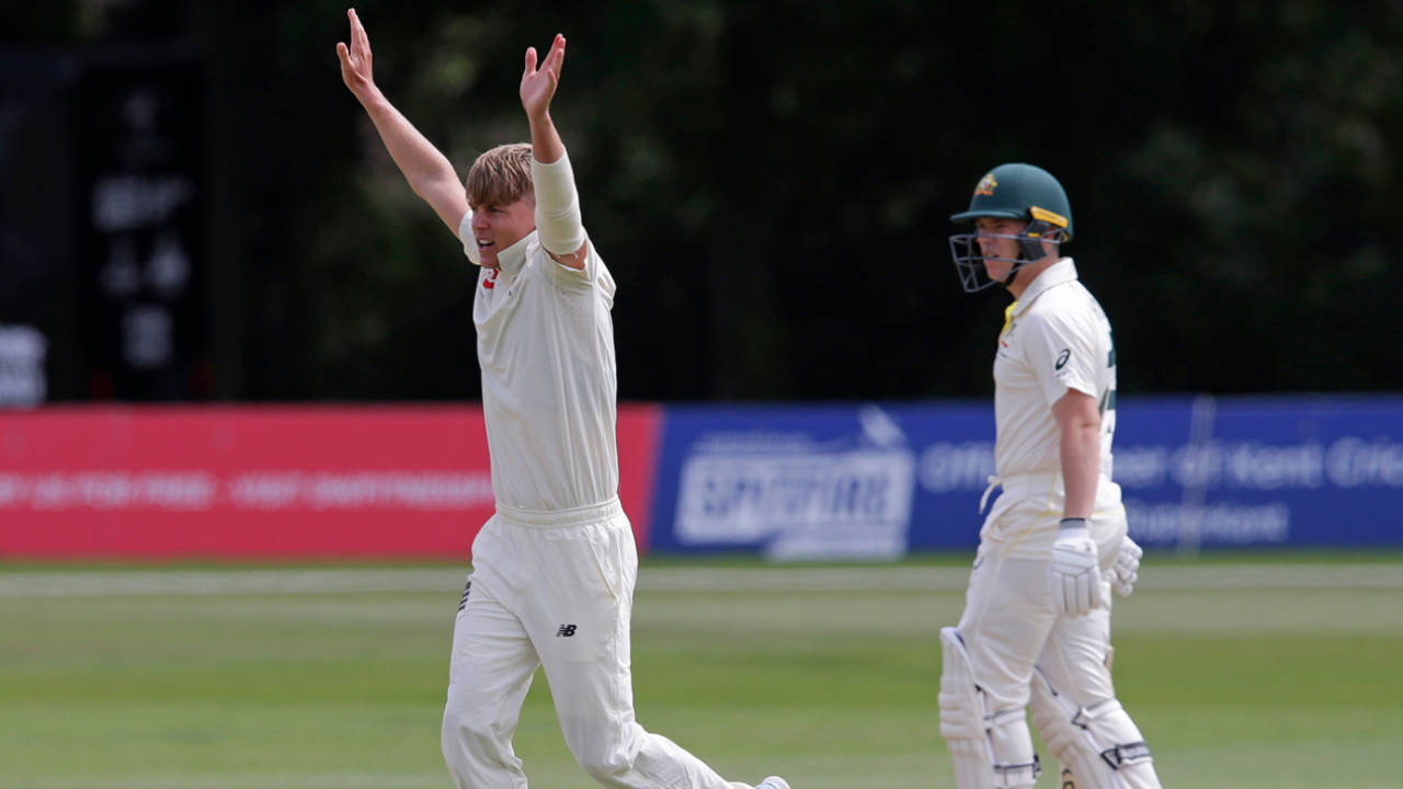 Sam Curran caused the Australians problems with the swinging ball, England Lions v Australia XI, Canterbury, July 18, 2019
