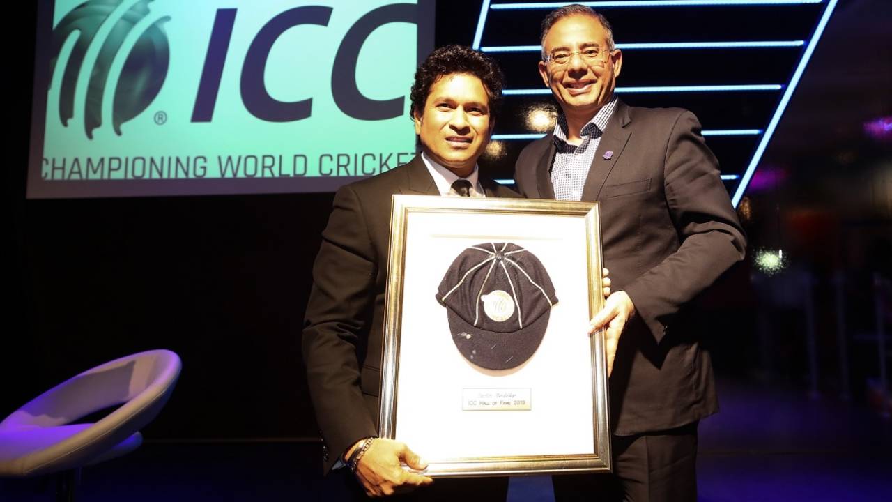 Sachin Tendulkar was inducted into the ICC Hall of Fame, London, July 18, 2019