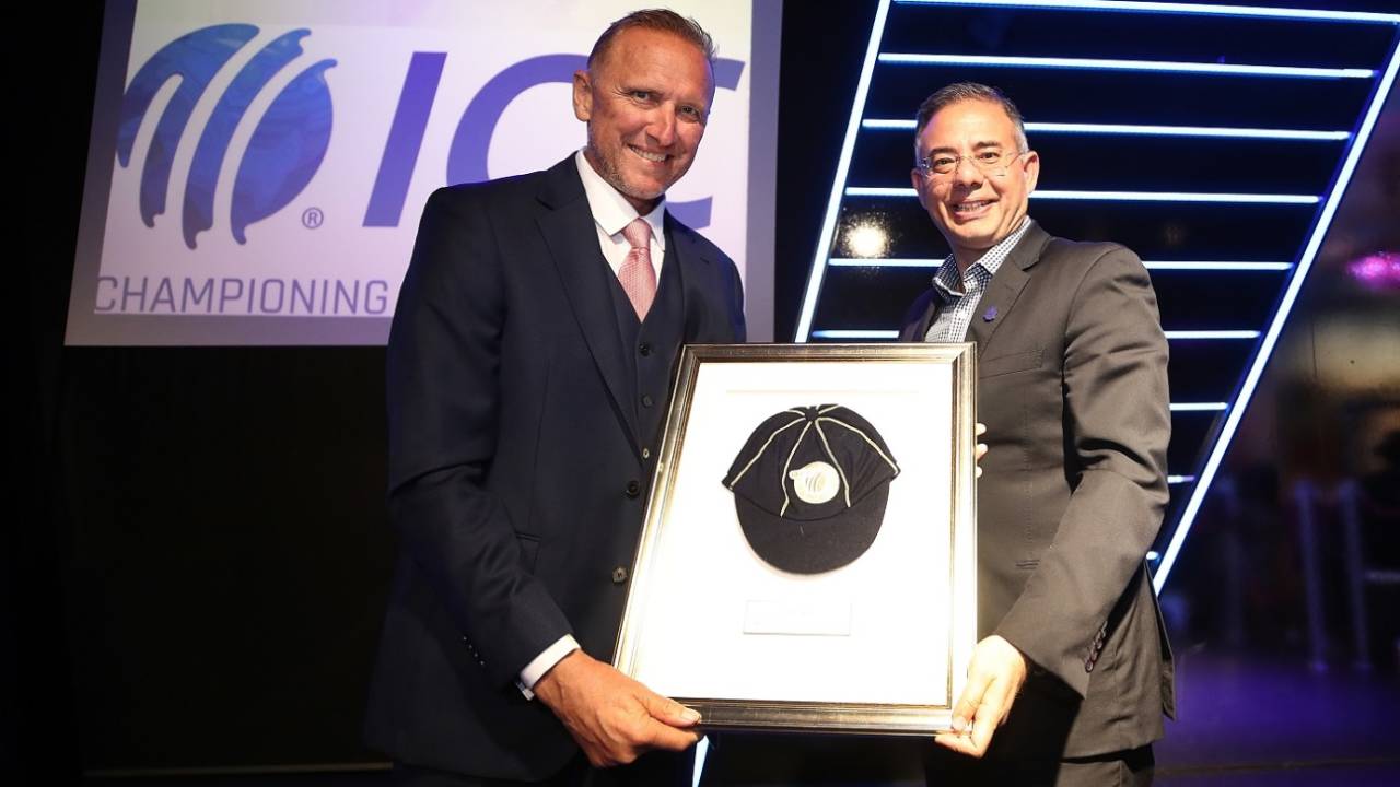 Allan Donald was inducted into the ICC Hall of Fame, London, July 18, 2019