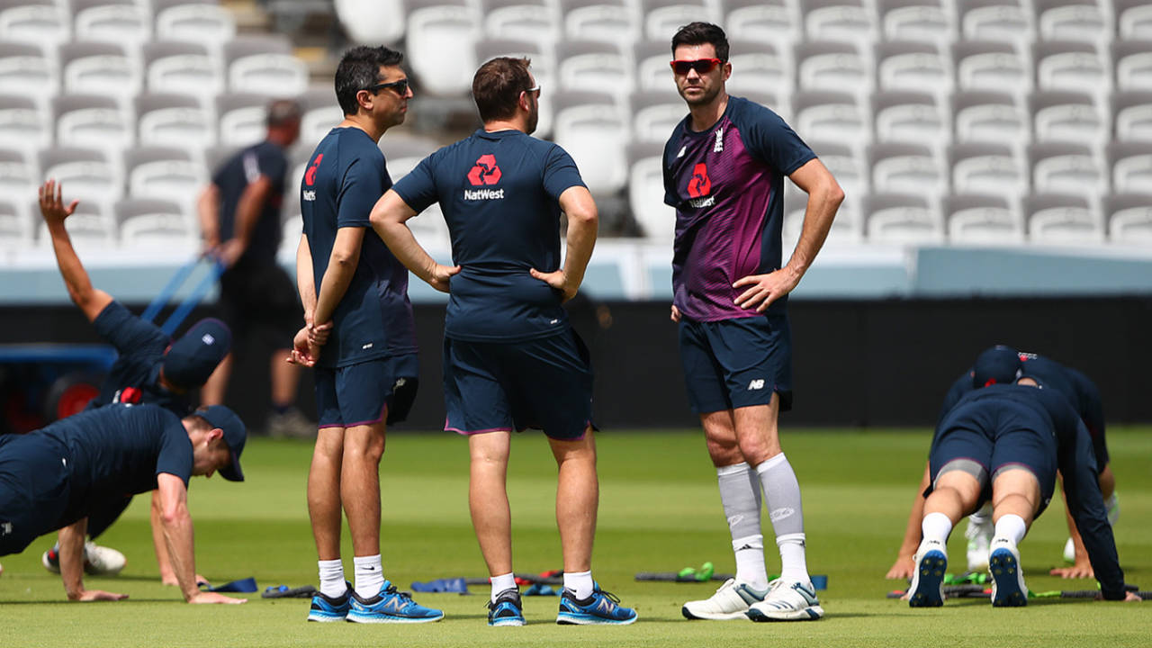 James Anderson takes part in England training, Lord's, July 22, 2019
