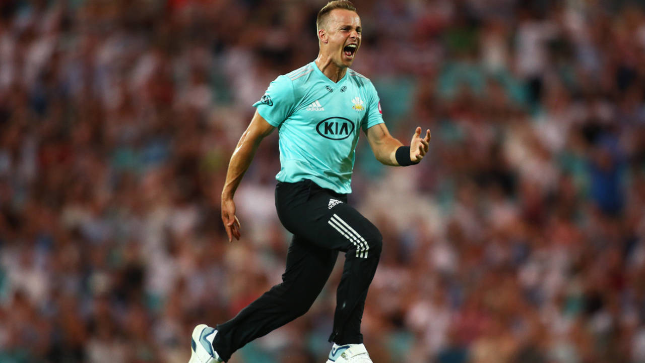 Tom Curran destroyed the Glamorgan top order with a hat-trick&nbsp;&nbsp;&bull;&nbsp;&nbsp;Getty Images