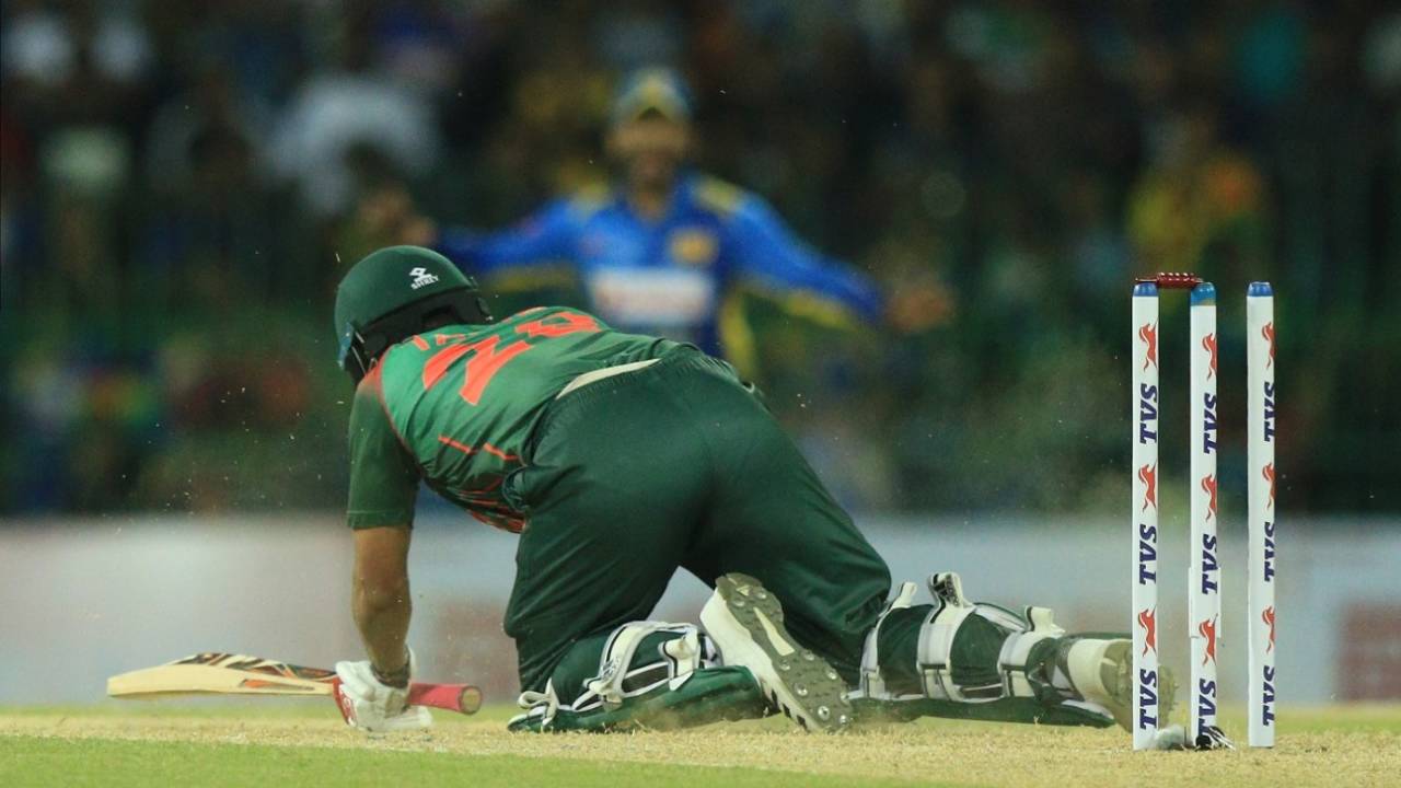 Tamim Iqbal has been bowled in each of his last six ODI innings