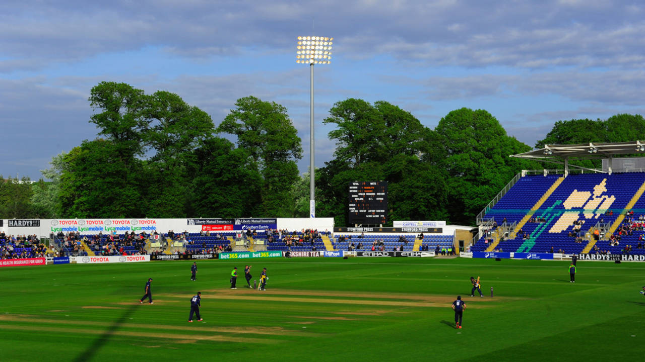 A general view of Sophia Gardens, Glamorgan v Essex, NatWest T20 Blast, South Group, Cardiff, May 22, 2015