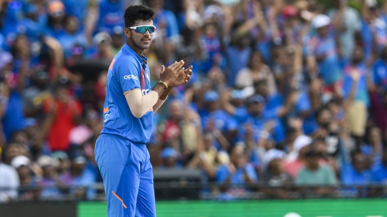Washington Sundar had a successful day out, West Indies v India, 1st T20I, Lauderhill, August 3, 2019
