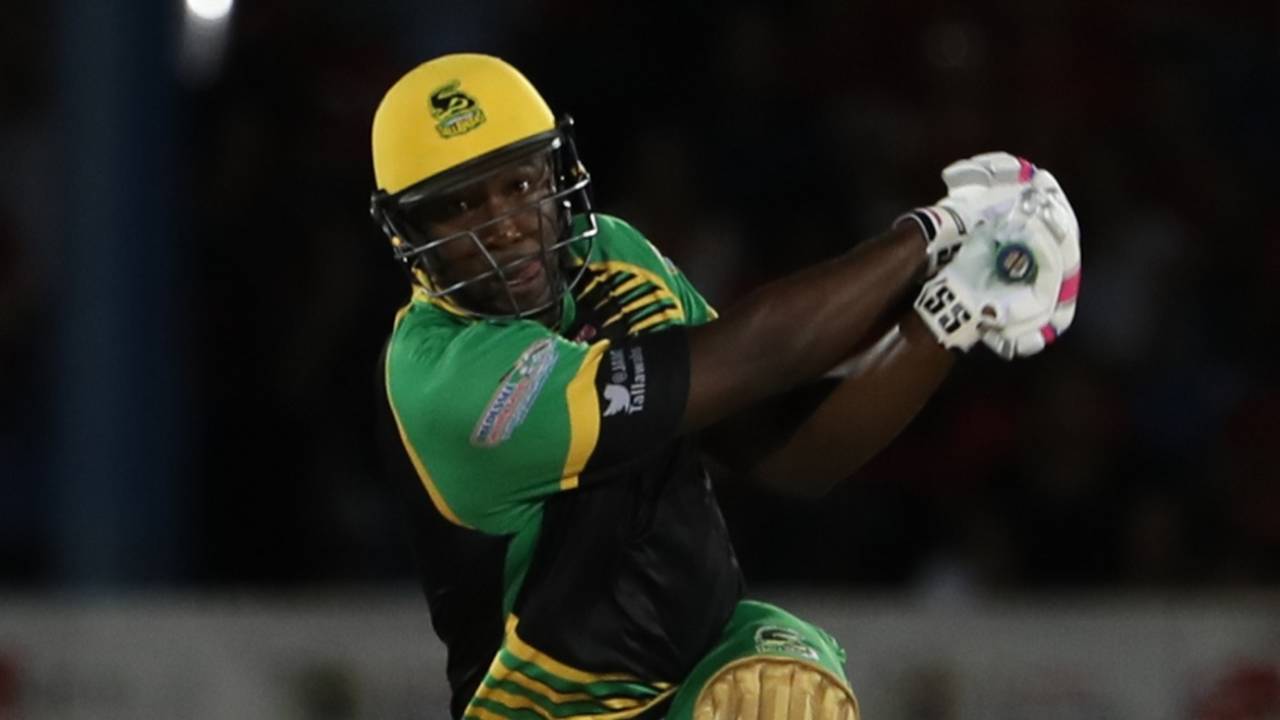 Andre Russell clubs one down the ground