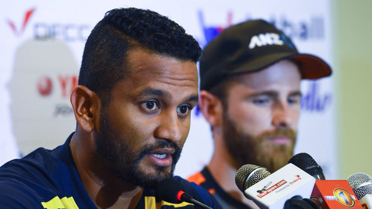 "In these conditions, rather than giving away a lot of runs, we need to dry them up," Dimuth Karunaratne said