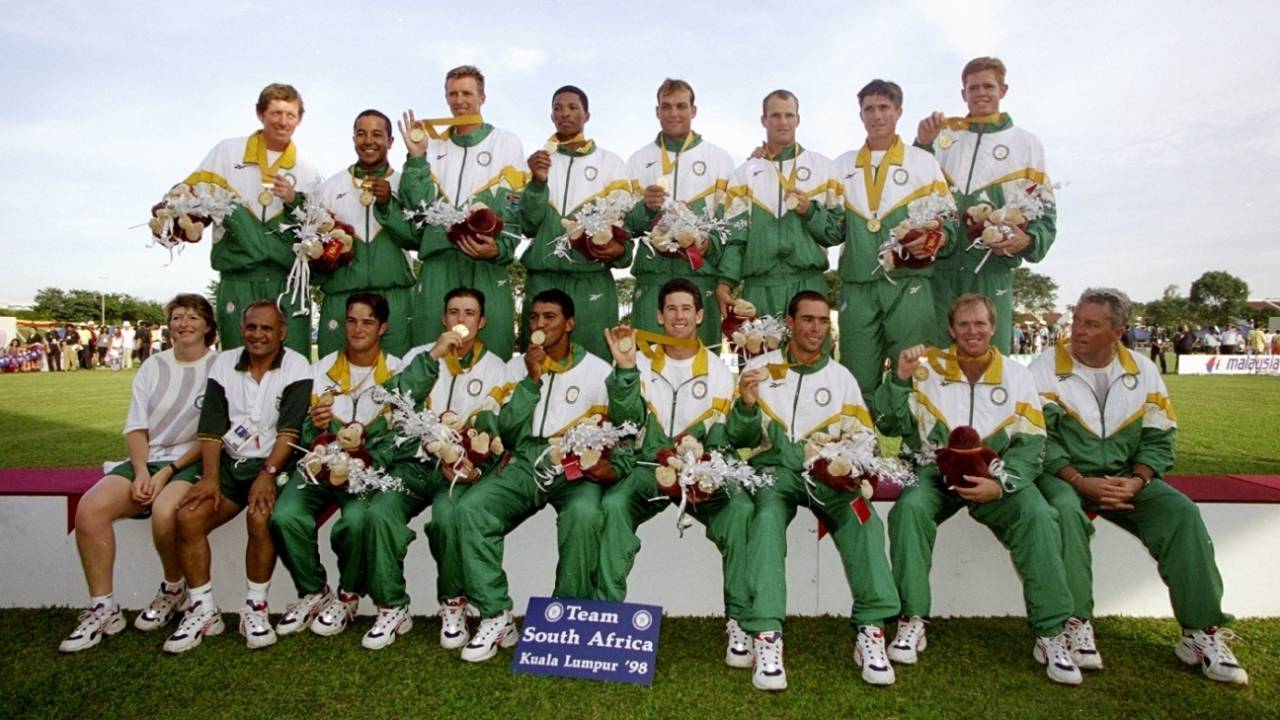 The Commonwealth Games 1998 gold medal-winning South Africa team