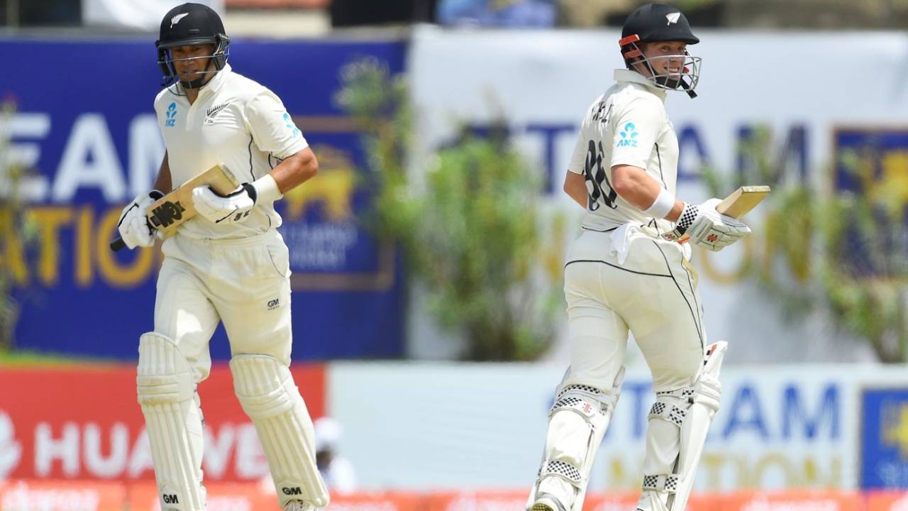 Ross Taylor and Henry Nicholls stitched together an important stand in the second session, Sri Lanka v New Zealand, 1st Test, Galle, 1st day, August 14, 2019