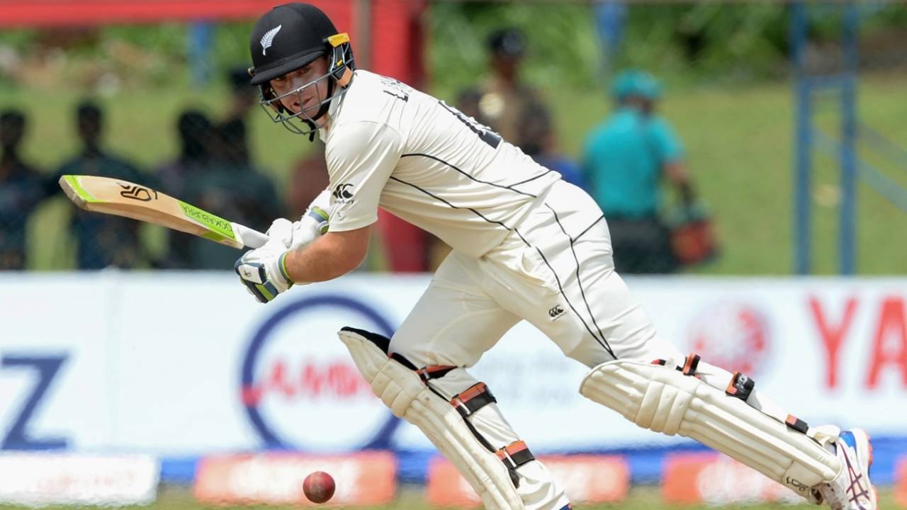 Tom Latham drives through the off side, Sri Lanka v New Zealand, 2nd Test, Colombo (PSS), Day 4, August 25, 2019