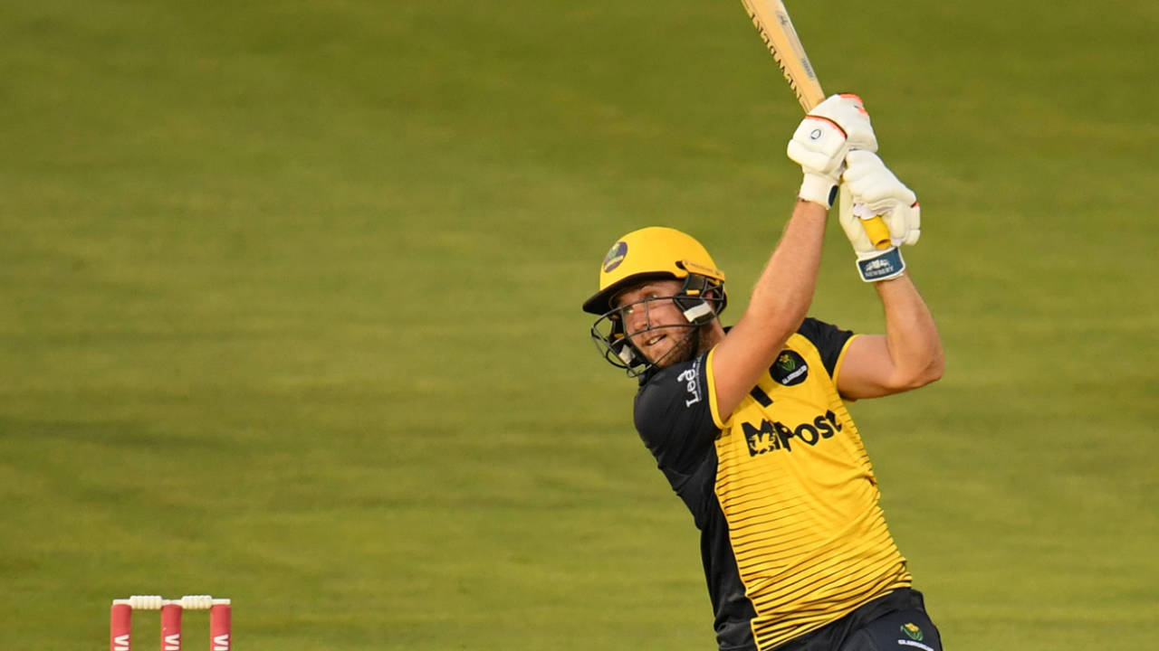 Chris Cooke carves over the off side, Glamorgan v Hampshire, Vitality Blast, South Group, Cardiff, August 30, 2019