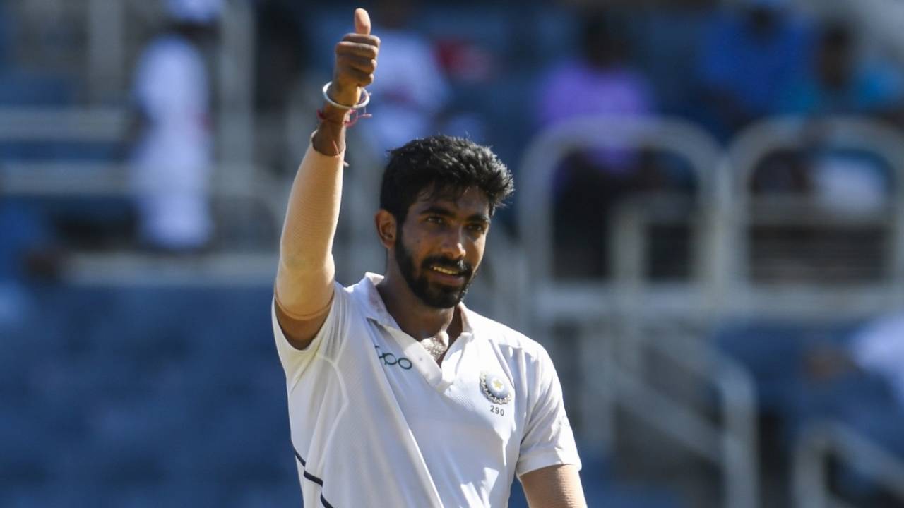 Jasprit Bumrah became the third Indian to take a Test hat-trick, West Indies v India, 2nd Test, Kingston, 1st day, August 31, 2019