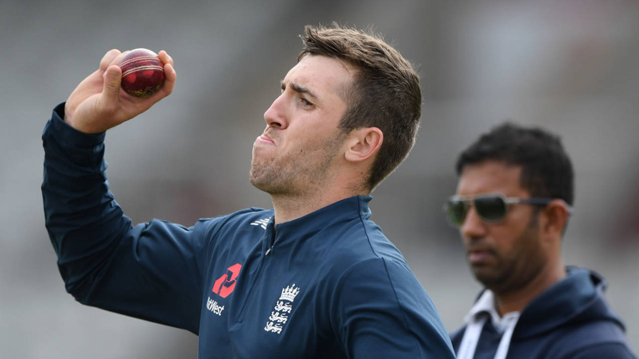 England have called upon Craig Overton in the hope he can offer them reliability and control, England v Australia, 4th Test, The Ashes, Old Trafford, September 3, 2019