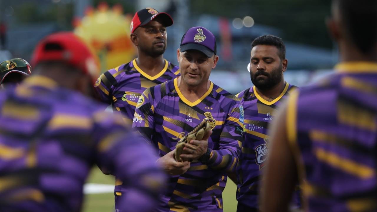 Brendon McCullum gets a taste of life as a T20 coach, Trinbago Knight Riders v St Kitts & Nevis Patriots, Caribbean Premier League, Port-of-Spain, September 4, 2019