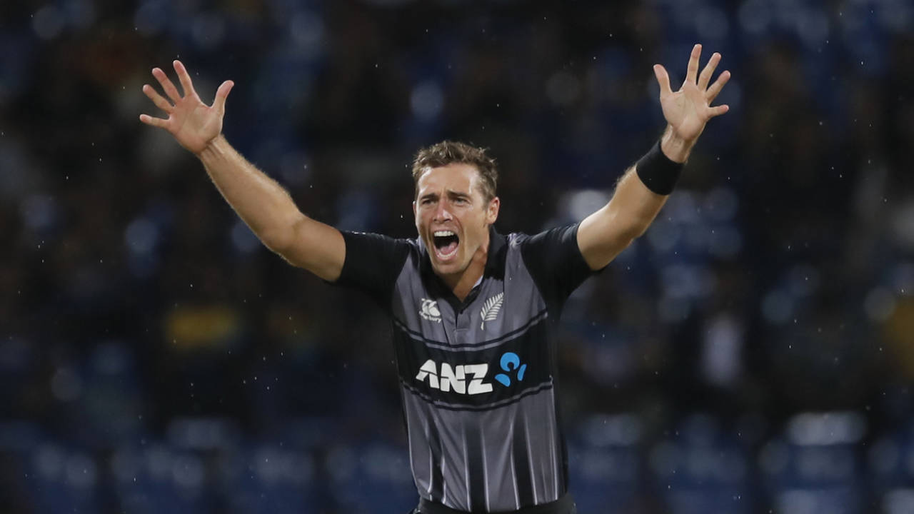 Tim Southee is the third-highest wicket-taker in T20I cricket, with 99 strikes in 83 games&nbsp;&nbsp;&bull;&nbsp;&nbsp;Associated Press