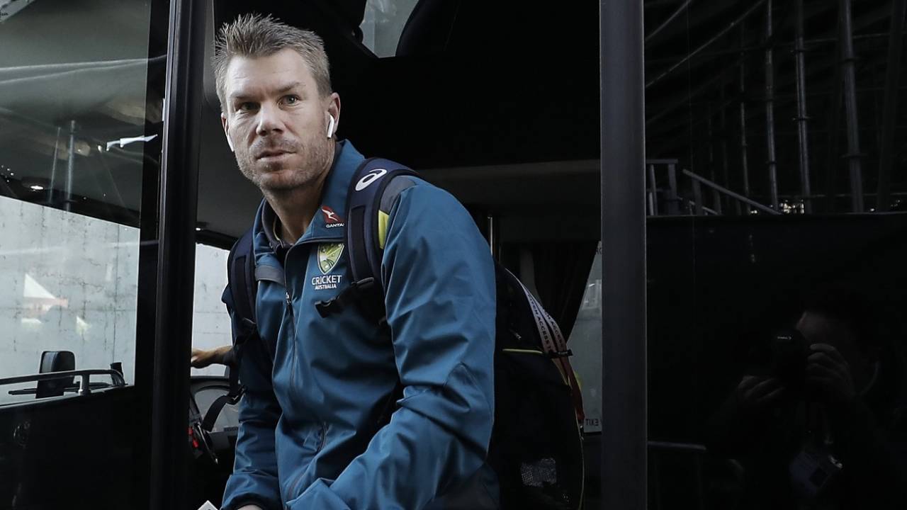 A pensive David Warner, England v Australia, 4th Ashes Test, Old Trafford, Manchester, Day 5, September 8, 2019