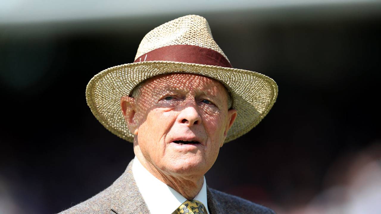 Geoffrey Boycott on the outfield at Lord's