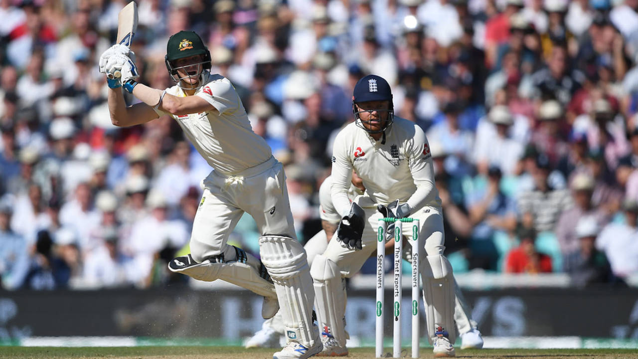 Steve Smith whips through the leg side, England v Australia, 5th Test, The Oval, September 15, 2019