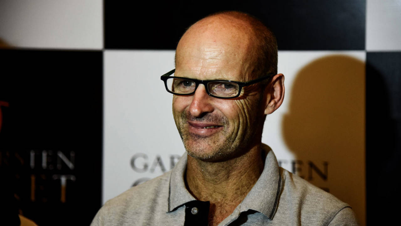 Gary Kirsten at a press conference in Pune, May 4, 2018