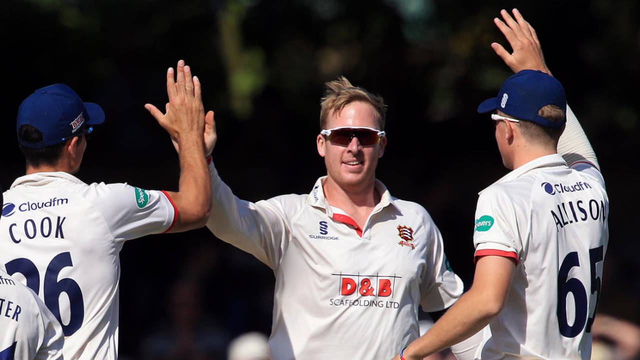 Simon Harmer celebrates a wicket&nbsp;&nbsp;&bull;&nbsp;&nbsp;Getty Images