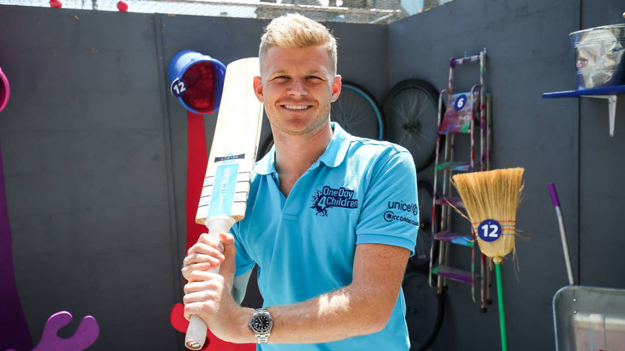 Sam Billings in the Birmingham fanzone during the ICC Cricket World Cup, June 28, 2019
