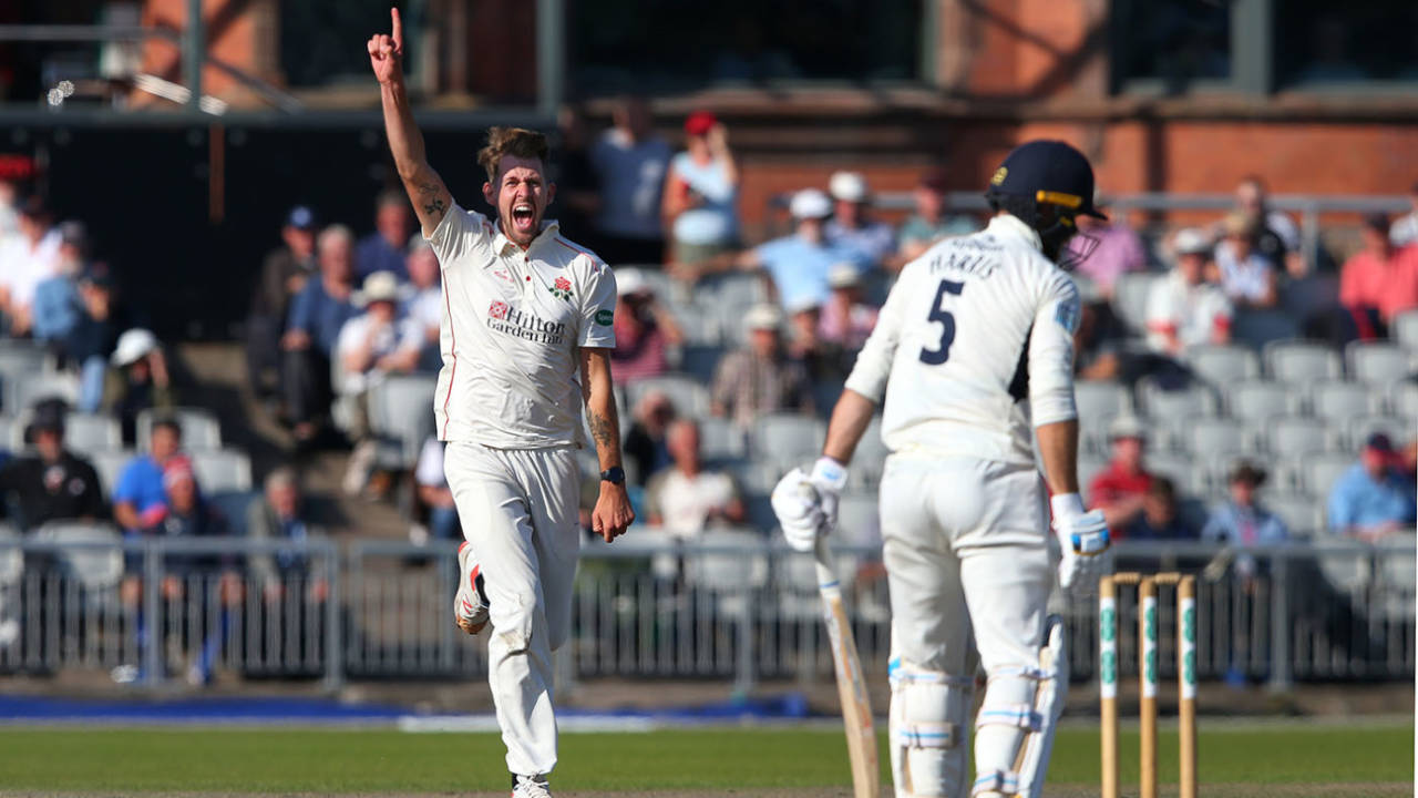 Tom Bailey of Lancashire celebrates a wicket&nbsp;&nbsp;&bull;&nbsp;&nbsp;Getty Images