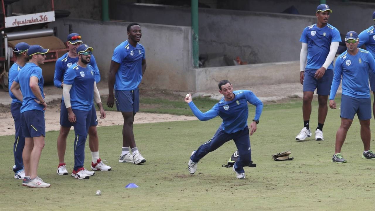 South Africa go through a team training session, Bengaluru, September 20, 2019
