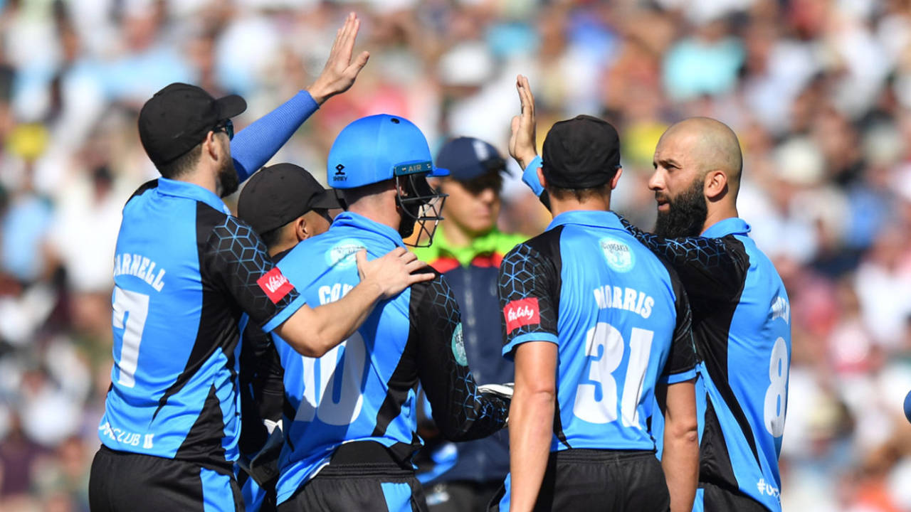 Moeen Ali bowled a key spell for Worcestershire, Nottinghamshire v Worcestershire, Vitality Blast, September 21, 2019