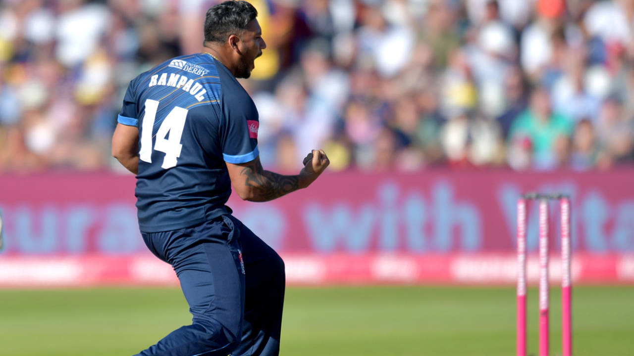 Ravi Rampaul played for Derbyshire across the 2018 and 2019 seasons&nbsp;&nbsp;&bull;&nbsp;&nbsp;Getty Images