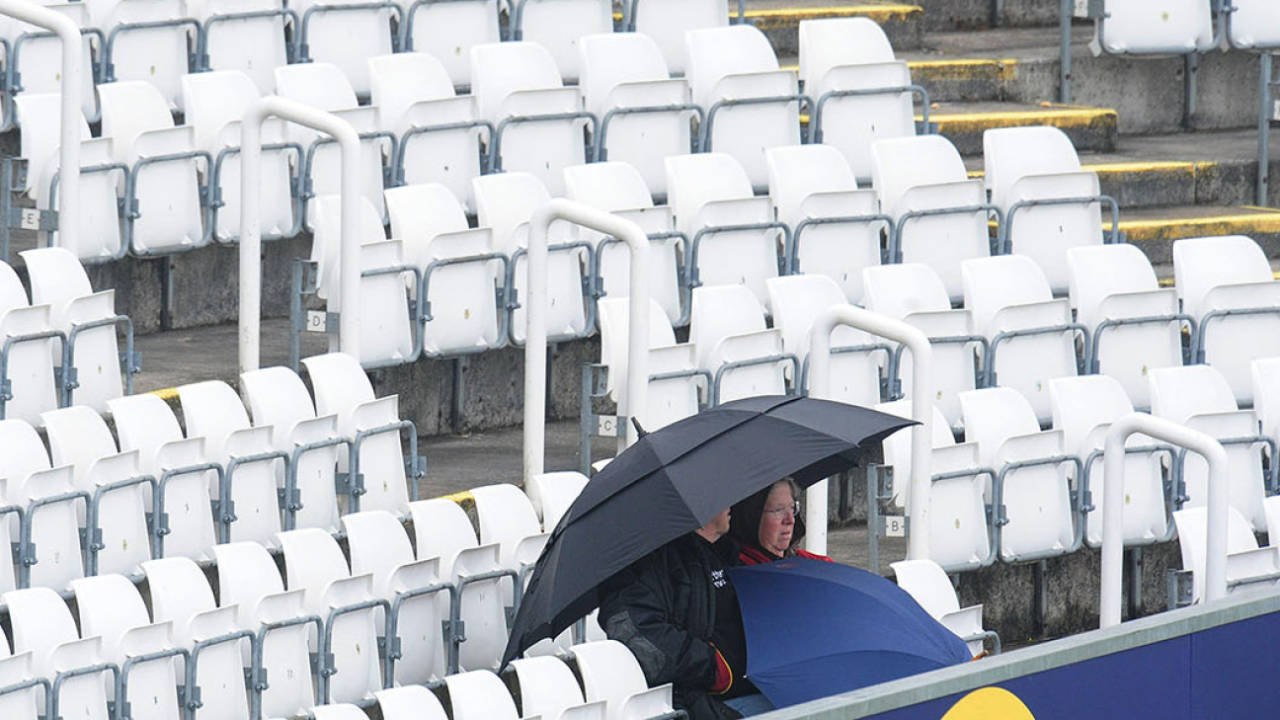 The rain came lashing down at Chester-le-Street, Durham v Nottinghamshire, May 24, 2012