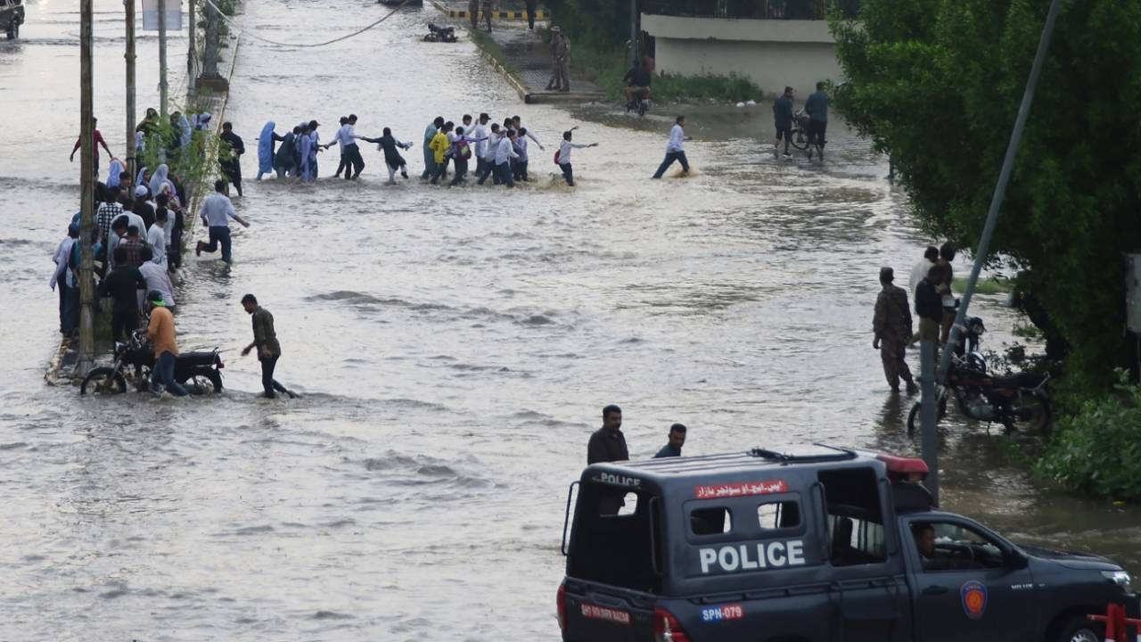 The fans had a tough time getting to the National Stadium in Karachi, Pakistan v Sri Lanka, 1st ODI, Karachi, September 27, 2019