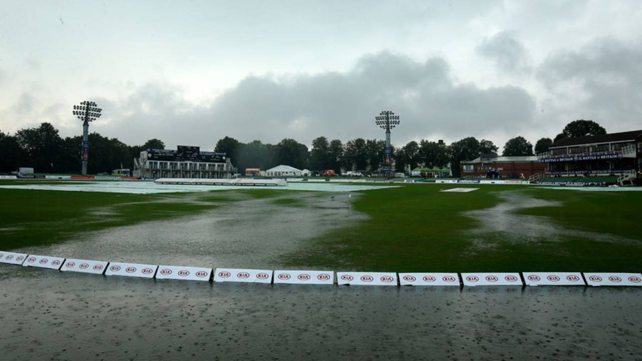 The St Lawrence Ground was flooded early on the third day, England Women v Australia Women, Only Women's Test, Canterbury, 3rd day, August 13, 2015