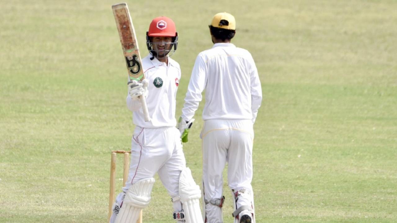 Rohail Nazir celebrates his half-century, Northern v Sindh, QeA Trophy, Day 2, Round 3, September 29, 2019