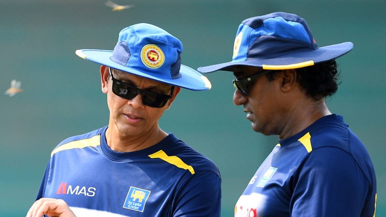File photo - Rumesh Ratnayake (right) at a Sri Lanka training session in Karachi&nbsp;&nbsp;&bull;&nbsp;&nbsp;Sri Lanka Cricket