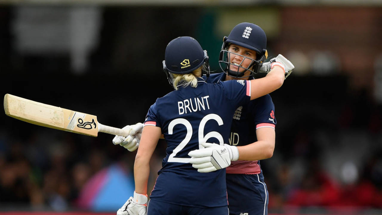 Nat Sciver and Katherine Brunt both played key roles in England's 2017 World Cup win