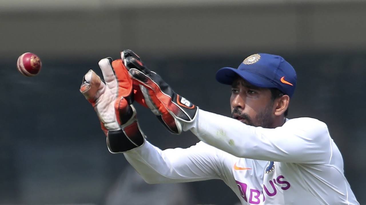 Wriddhiman Saha during a training session, Ranchi, October 18, 2019