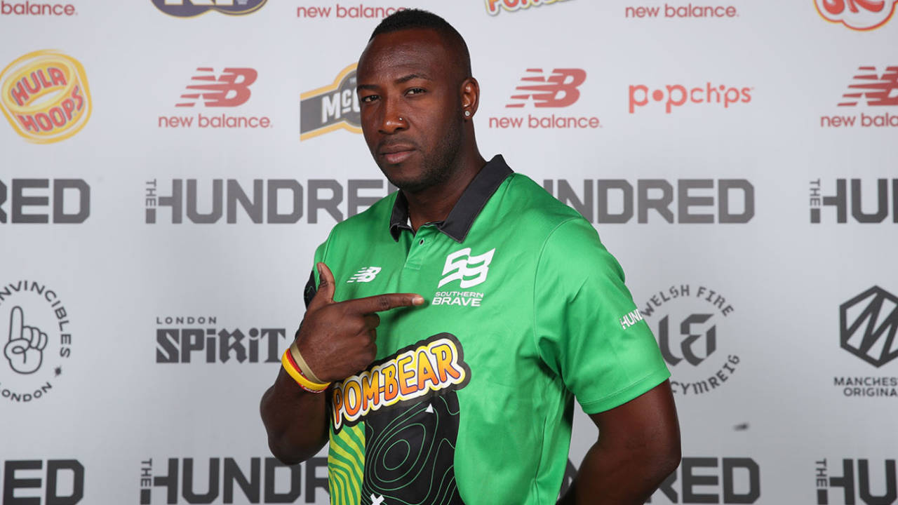 Andre Russell was selected for Southern Brave at No. 2 in The Hundred draft&nbsp;&nbsp;&bull;&nbsp;&nbsp;Getty Images