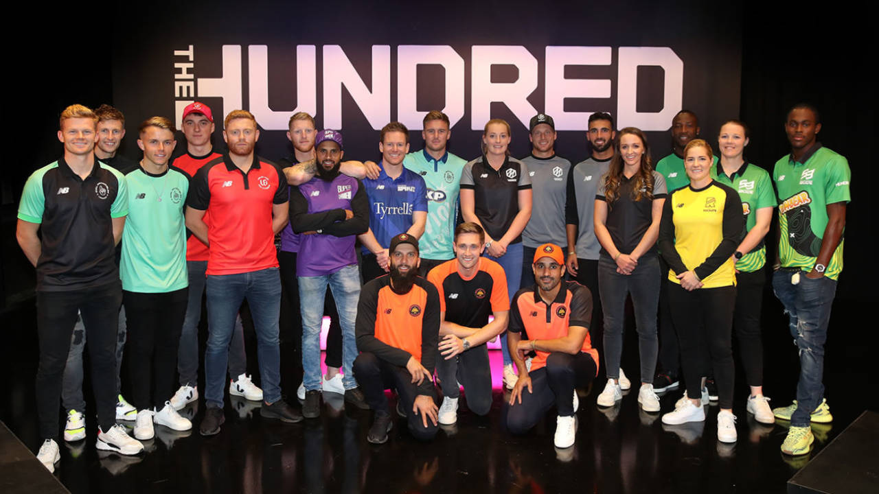 Players for the eight teams in The Hundred following the draft, London, October 20, 2019