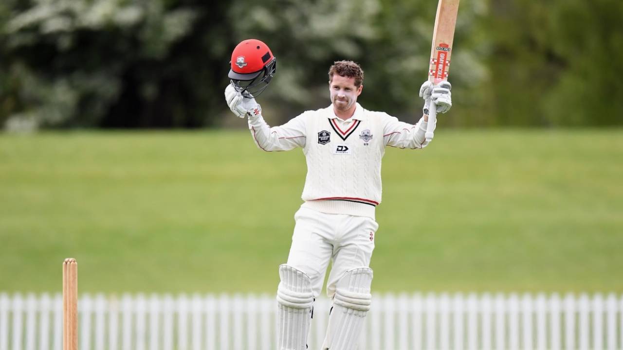 Henry Nicholls opened the Plunket Shield with a century against Northern Districts, Canterbury v Northern Districts, Plunket Shield, Christchurch, October 21, 2019