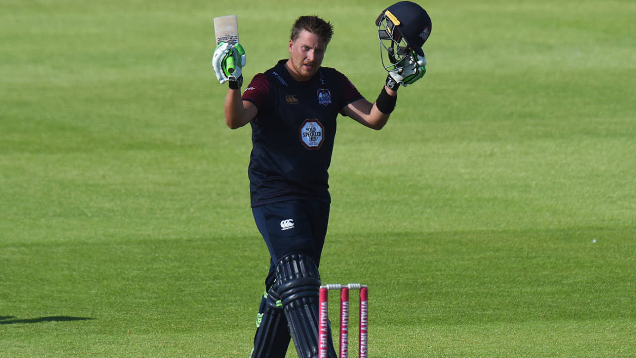 Josh Cobb - who made a maiden T20 ton last summer - was among the county players left disappointed after the draft for The Hundred, Northamptonshire v Birmingham, T20 Blast, North Group, Wantage Road, August 5, 2018
