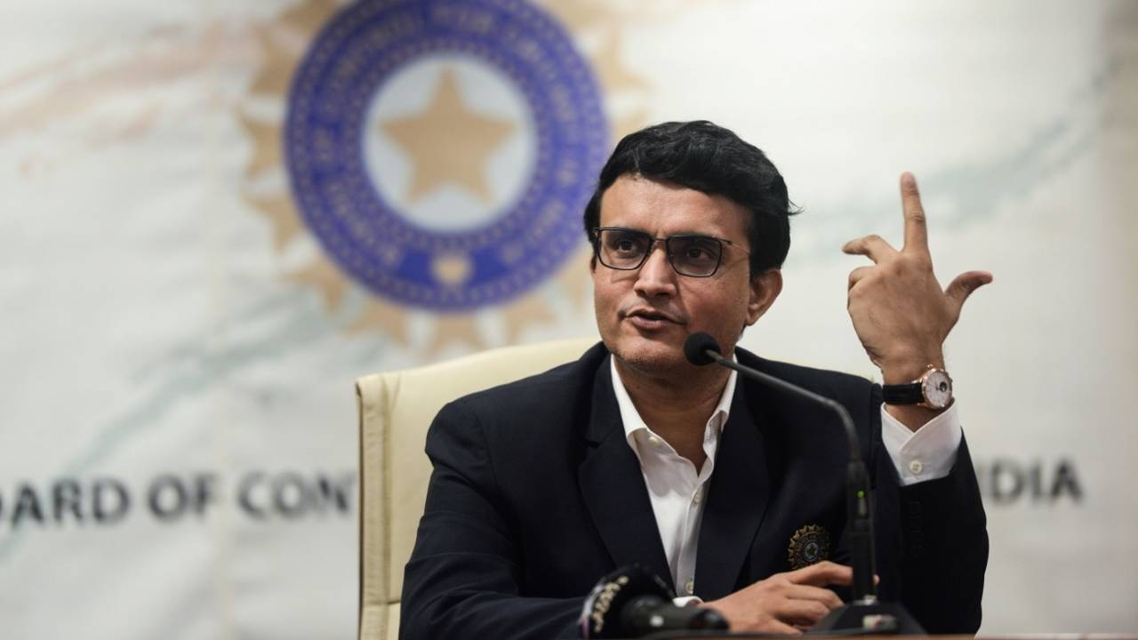 Sourav Ganguly holding his first press conference after being appointed the BCCI president&nbsp;&nbsp;&bull;&nbsp;&nbsp;AFP