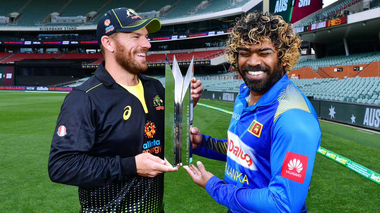 Aaron Finch and Lasith Malinga ahead of the T20I series&nbsp;&nbsp;&bull;&nbsp;&nbsp;Getty Images