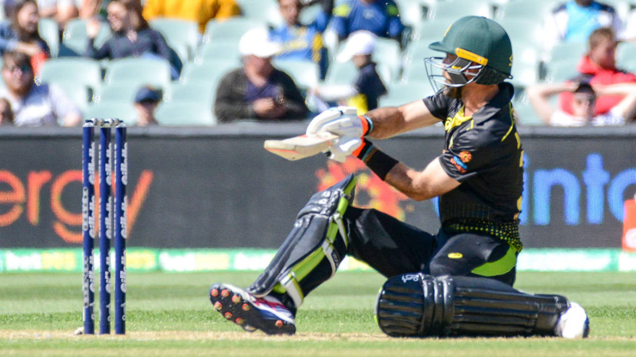 Glenn Maxwell brought out all the shots, Australia v Sri Lanka, 1st T20I, Adelaide, October 27, 2019