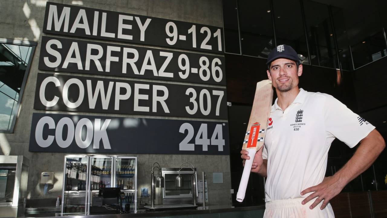 Not many could have forgotten Alastair Cook's ten-and-a-half-hour vigil during the 2017-18 Ashes