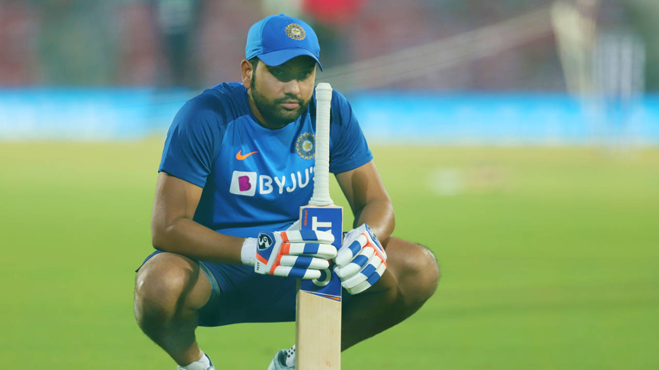 Rohit Sharma sports a pensive look, India v Bangladesh, 3rd T20I, Nagpur, November 10, 2019