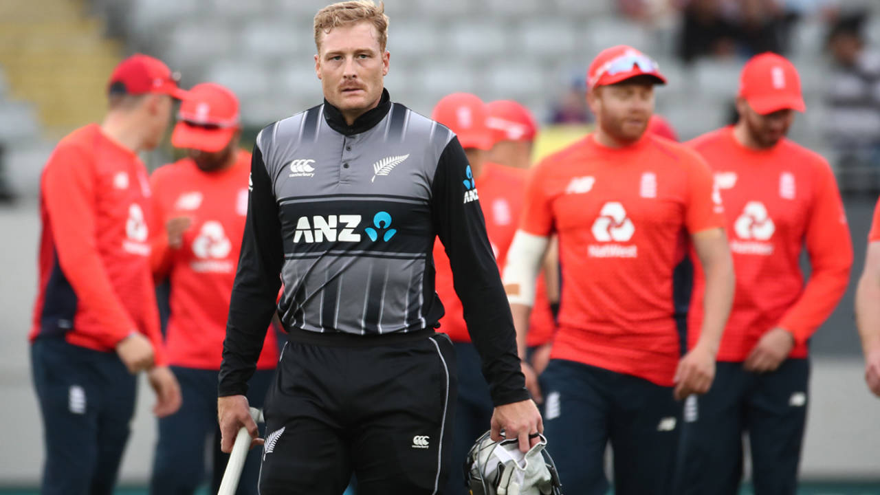 Martin Guptill endured a mixed series, New Zealand v England, 5th T20I, Eden Park, November 10, 2019