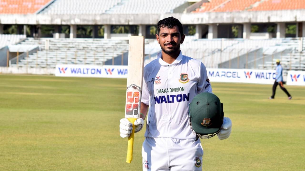 Saif Hassan cracked an unbeaten double-century in the National Cricket League recently
