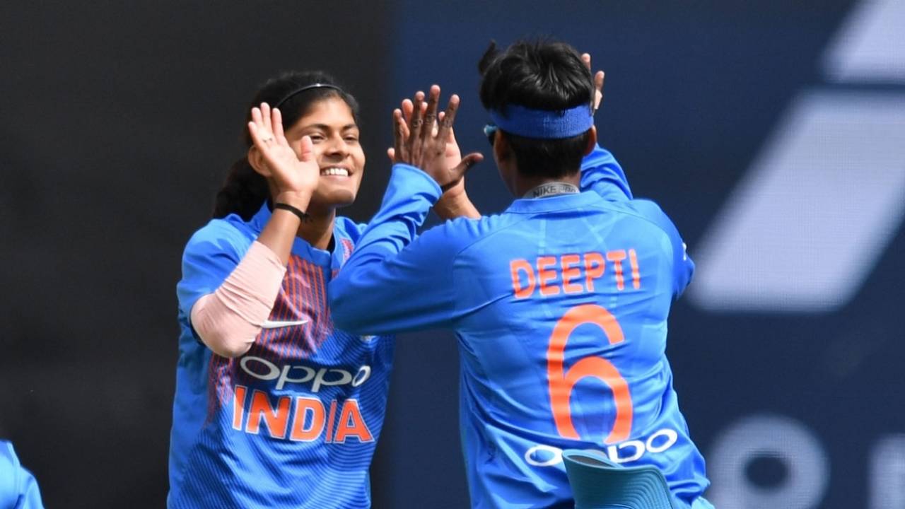 Radha Yadav and Deepti Sharma picked up two wickets each&nbsp;&nbsp;&bull;&nbsp;&nbsp;Getty Images