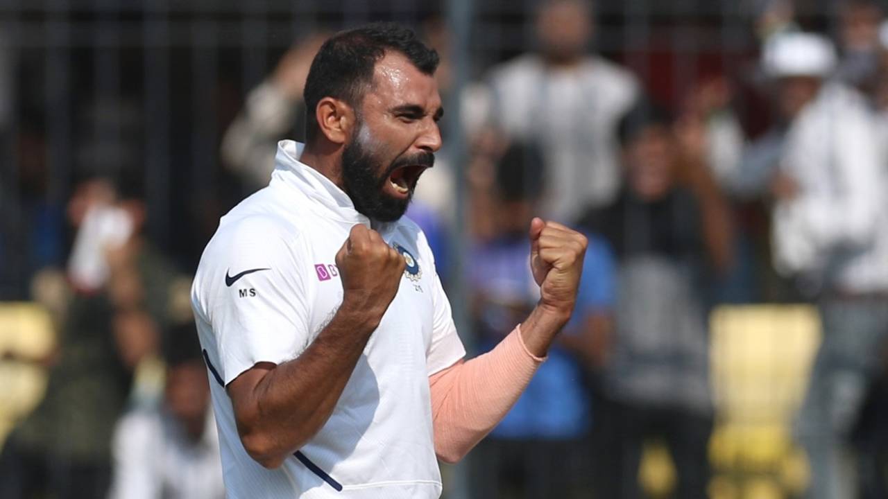 Mohammed Shami picked up seven wickets in the Indore Test