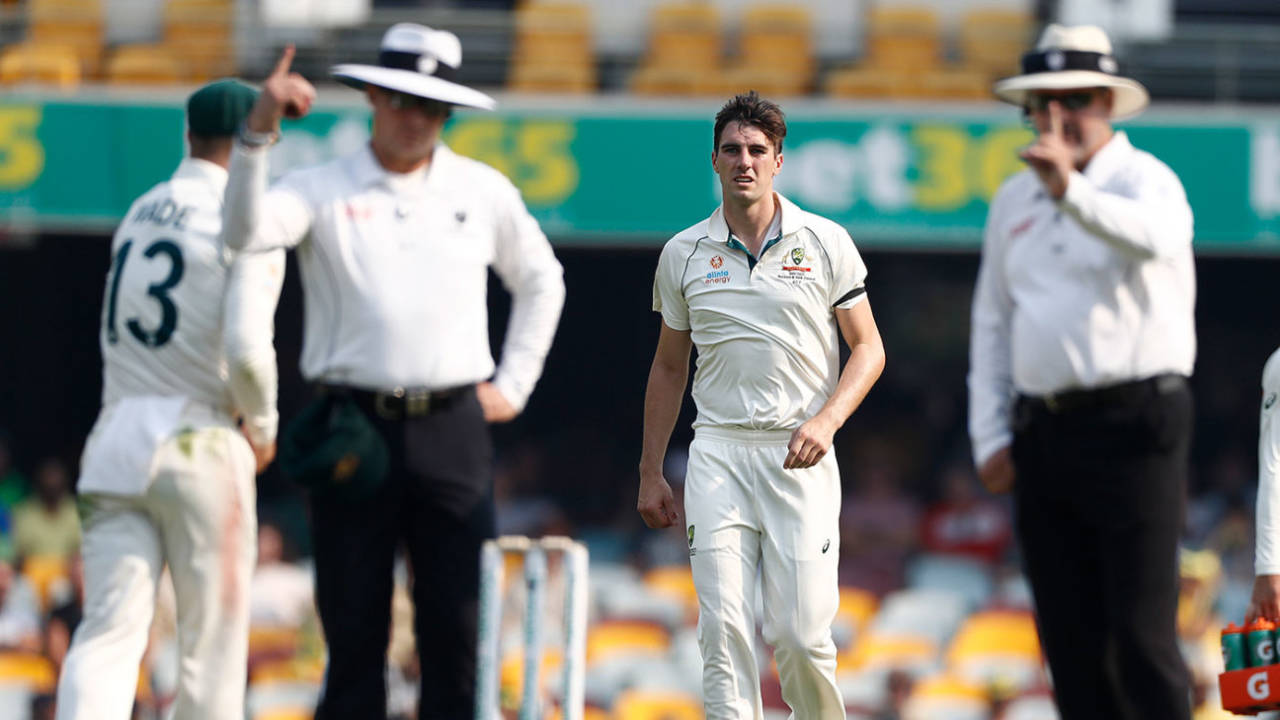 Pat Cummins got the benefit of controversial no-ball call, Australia v Pakistan, 1st Test, Brisbane, November 21, 2019